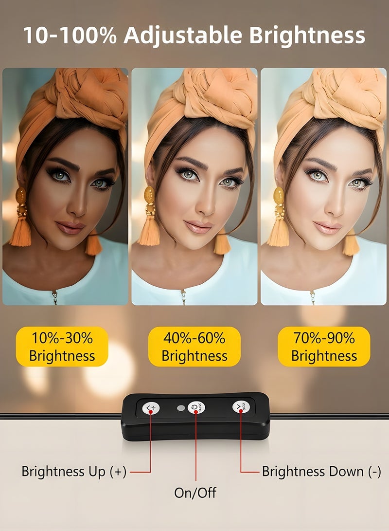 بيوينتي بيونتي مجموعة اضاءة LED للفيديو، مجموعة اضاءة للتصوير الفوتوغرافي، عبوة من قطعتين من مصابيح الاستوديو LED مع 66 خرزة موفرة للطاقة و18 فلتر لون لإضاءة التصوير الفوتوغرافي، مصابيح الاستوديو والضوء - Image 2