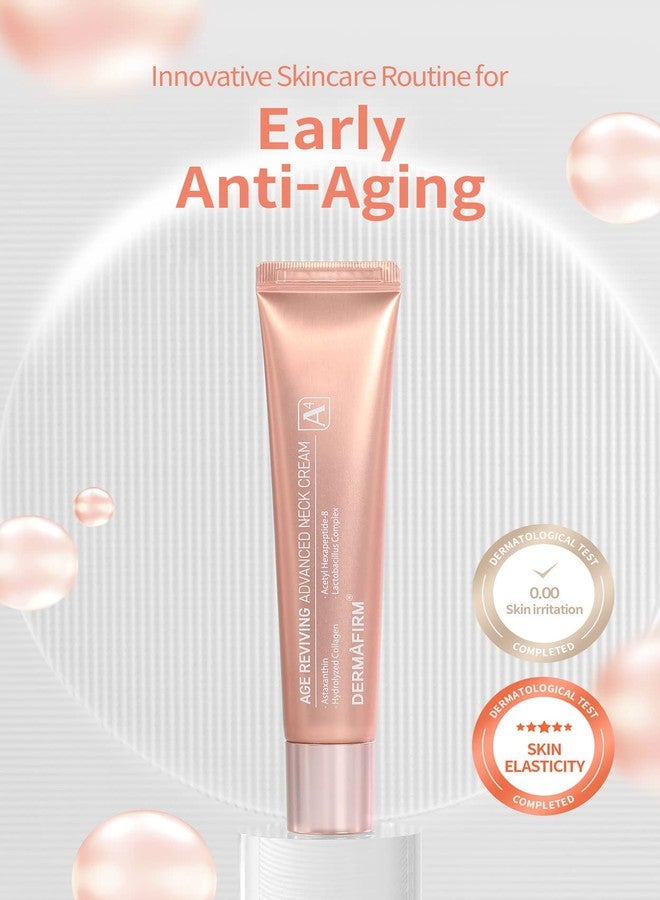 Dermafirm كريم الرقبة المتقدم لشد البشرة من ديرمافيرم - 4A | كريمات العناية بالبشرة الكورية لشد وتماسك البشرة مع الكولاجين أستازوم وبيبتيد لجميع أنواع البشرة بدون تجارب على الحيوانات وبدون بارابين 1.35 أونصة سائلة - Image 2