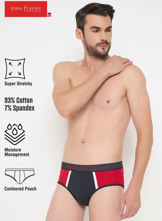 John Players Multi-Color Logo Print Brief