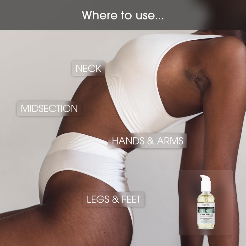 Advanced Clinicals Hydrating Collagen Oil For Body & After Shower | Visible Anti Aging Moisturizing Collagen Body Oil For Women & Men Helps Soften Appearance Of Crepe Skin & Wrinkles, 3.8 Fl Oz, 2pc - Image 5