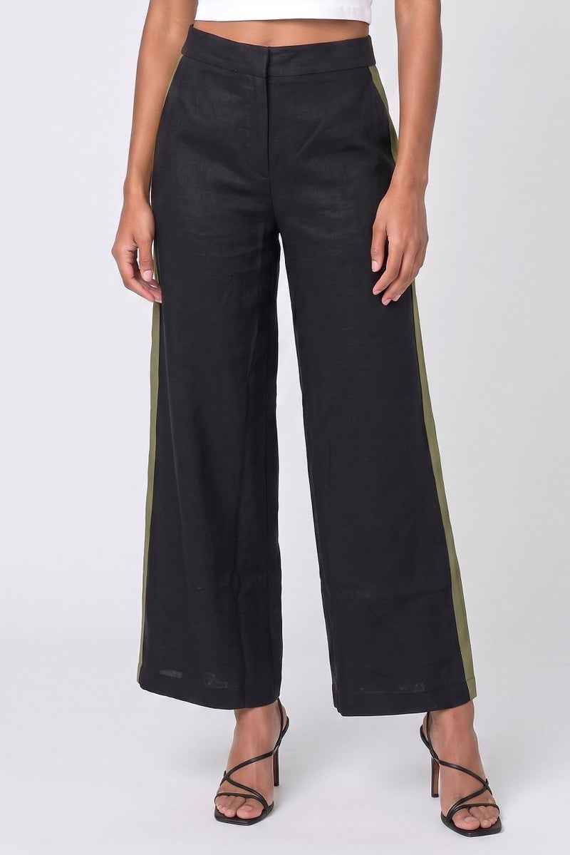 Threadbare Women Regular Fit Solid Wide Leg Pants, Multicolor - Image 1