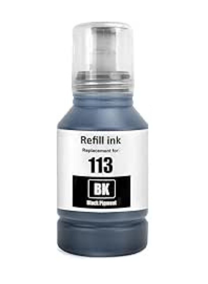 113 Ink Compatible with Epson 113 Ink Cartridges Refill Ink Multipack for ET-5850 ET-16600 ET-5150 ET-5170 ET-5150 ET-16650 ET-15000 ET-5100 ET-5800 ET-58800 ET-16 150 BLACK