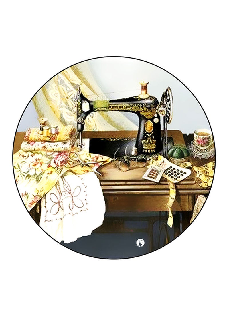 RKN Vintage Art Printed Large Pin Multicolour - Image 1