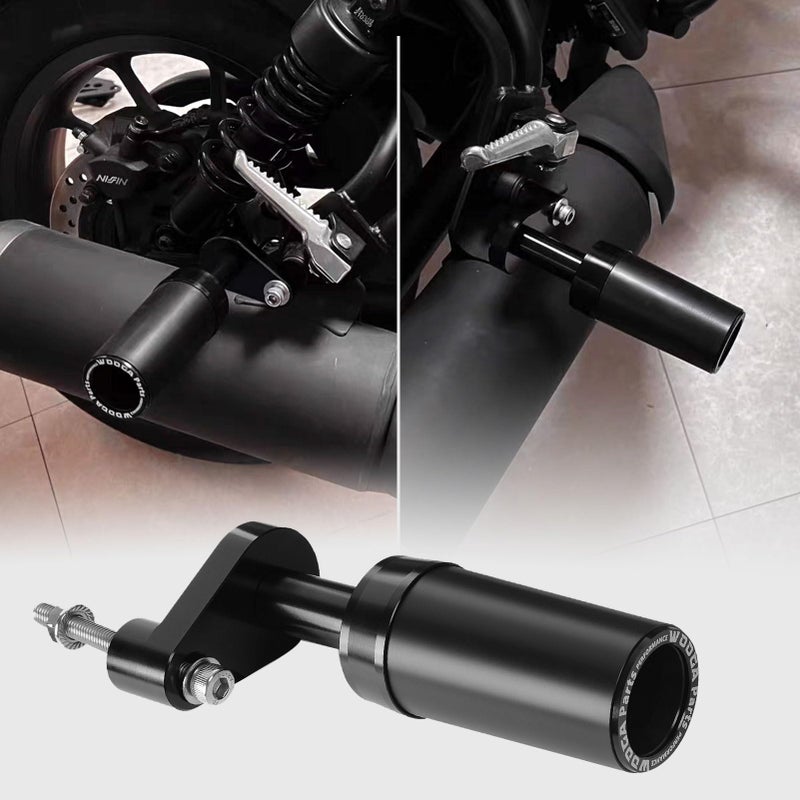 WOOGA Motorcycle Exhaust Pipe Protection Anti Falling Bar Frame Sliders Anticollision Fairing Guard fit for Honda Rebel CMX250 300 500 REBEL250300500 Accessories A with LOGO