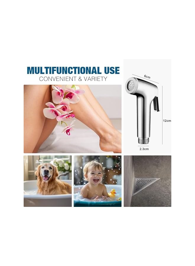 The Bros Handheld Bidet Sprayer Set for Cloth Diapers, Pets, and Feminine Hygiene, Toilet Attachment with Adjustable Head, Baby Diaper Wash - Image 4