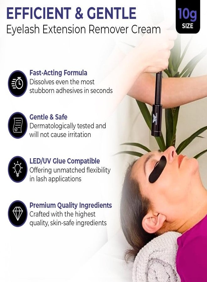 Existing Beauty Eyelash Extension Remover Cream - Lash Remover for Lash Extensions Has Fast Acting and Gentle Formula for Easy Lash Removal - Works on UV Eyelash Extension Glue - by Existing Beauty Lashes - 10g - Image 2