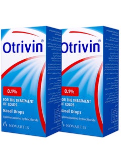 OTRIVIN Pack Of 2 OTRIVIN ADULT DROPS 0.1%  - Image 1