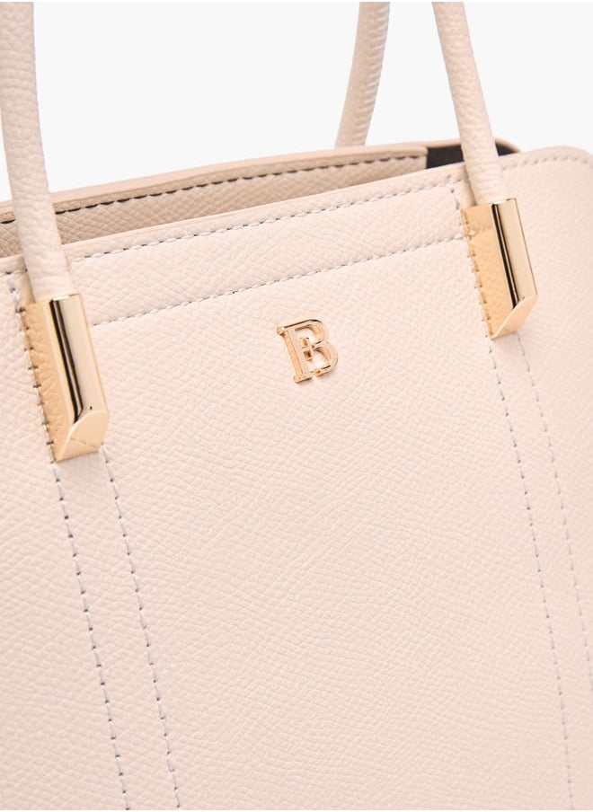 Flora Bella By Shoexpress Womens Textured Totebag With Zip Closure And Detachable Strap  - Image 4