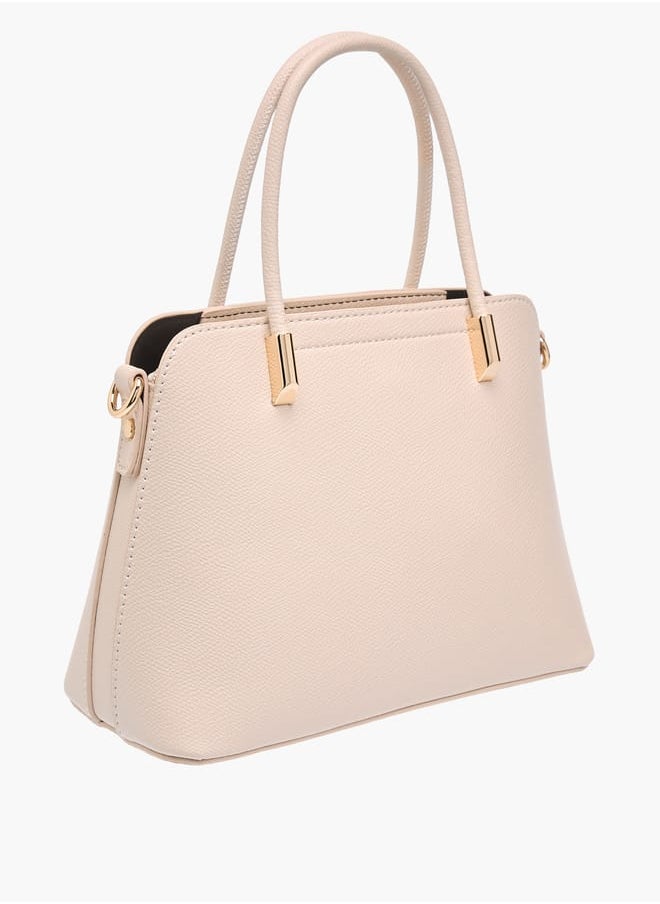 Flora Bella By Shoexpress Womens Textured Totebag With Zip Closure And Detachable Strap  - Image 3