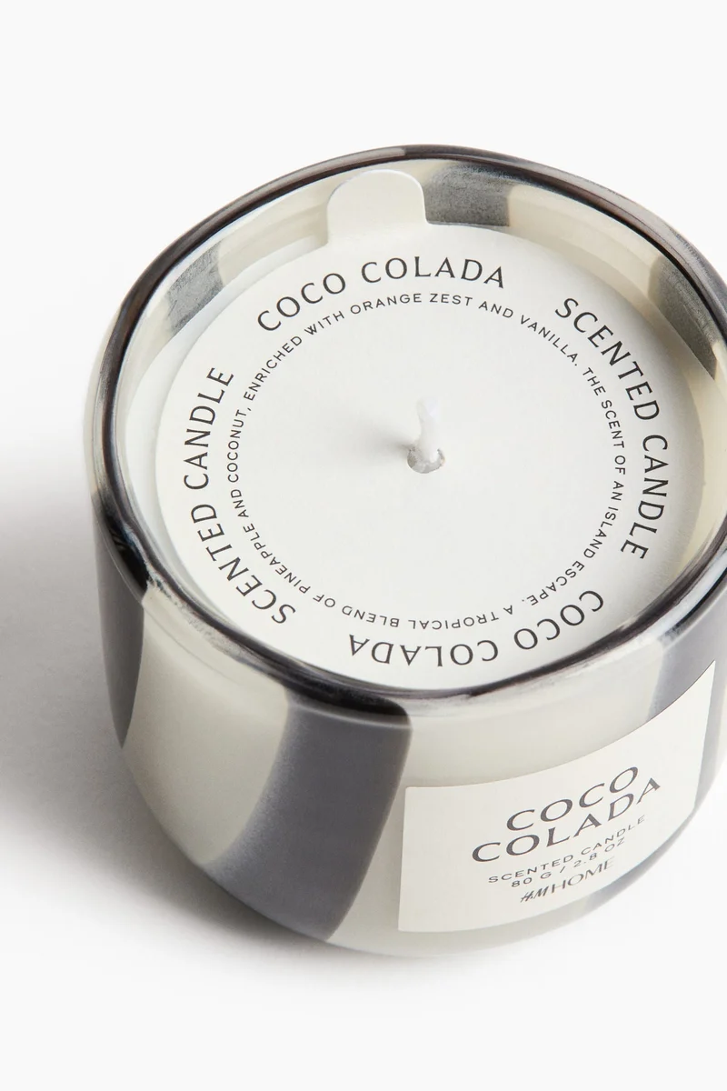 H&M Scented candle in glass holder