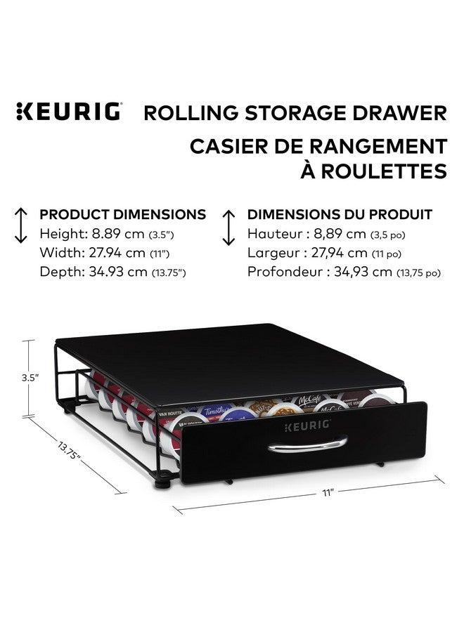 Keurig Keurig Under Brewer Storage Drawer, Coffee Pod Storage, Holds Upto 35 Keurig K-Cup Pods, Black - Image 3