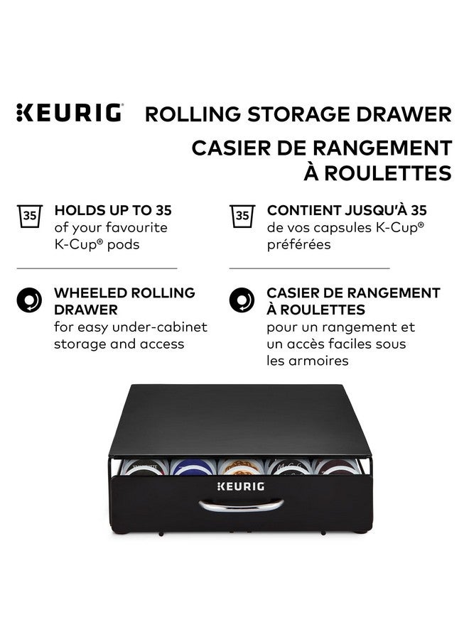 Keurig Keurig Under Brewer Storage Drawer, Coffee Pod Storage, Holds Upto 35 Keurig K-Cup Pods, Black - Image 4