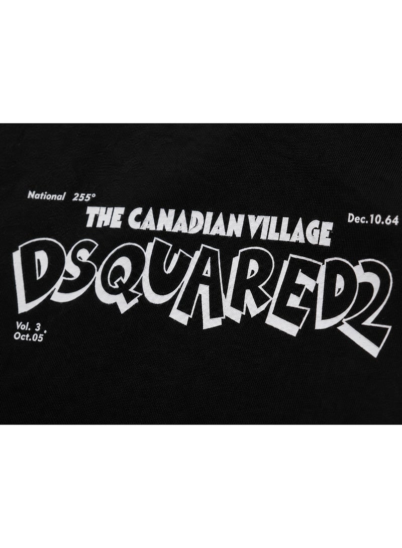 Oversized Black Typography Graphic T-Shirt Streetwear - Image 5