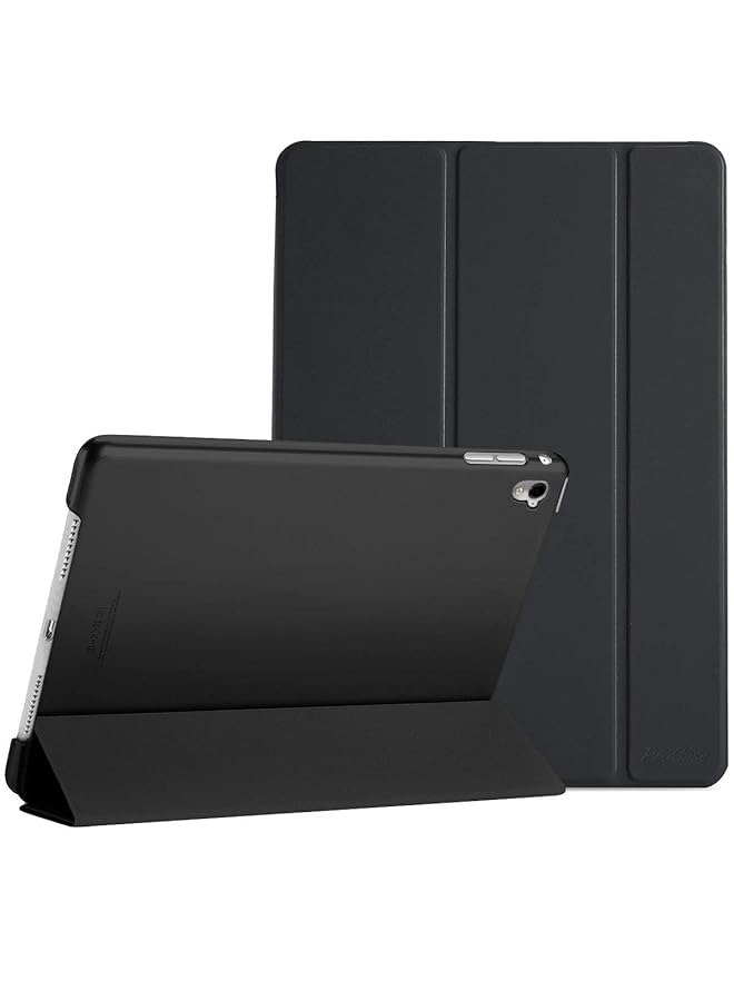 Procases Ipad Pro 9.7 Case 2016 Old Model Ultra Slim Lightweight Stand Smart Case Shell With Translucent Frosted Back Cover For Ipad Pro 9.7 Inch A1673 A1674 A1675 Black - Image 1