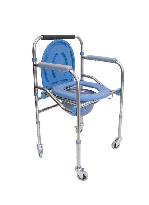 Foldable Commode with Wheels