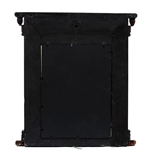 CRAFT TREE Wooden MDF Handcarved Wall Hanging Decorative Square Mirror Frame | Copper Color Showpiece for Living Room & Home Decor | Size: L16 x B3 x H17 Inches | Mirror Size: L9 x H12 Inches - Image 3