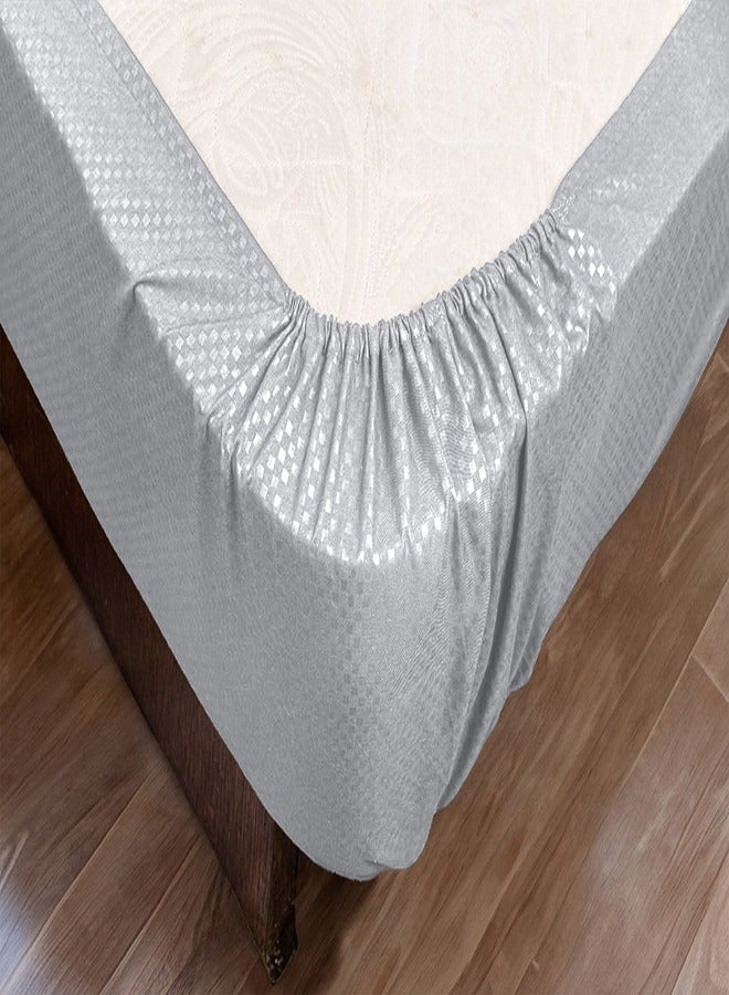 باشاهوم طقم ملاية ساده بأستك من الأركان طول 2متر *ارتفاع 30سم- تمتعي بنعومه والراحة  -نسيج متماسك وصحي وعملي في الغسيل - Image 2