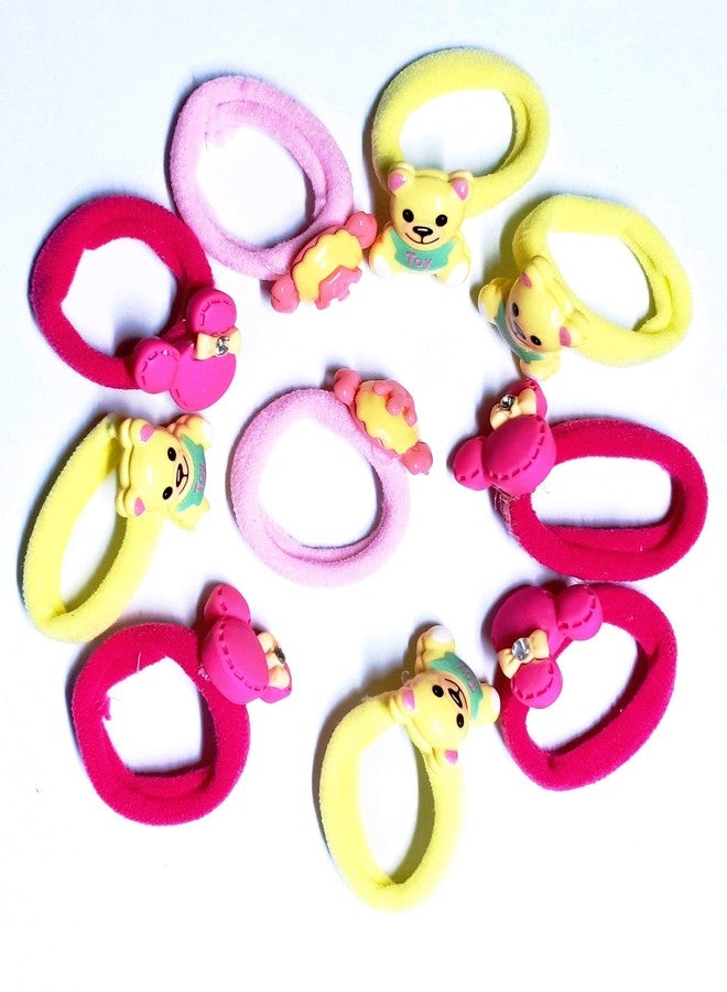 Drishti® Multicolor Designer Fancy Hair rubber for kids Pack Of 5 Pair - Image 3