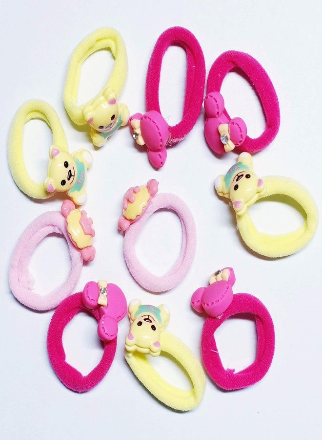 Drishti® Multicolor Designer Fancy Hair rubber for kids Pack Of 5 Pair - Image 4