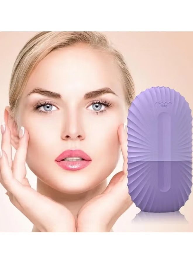 Generic Ice Roller For Face,Beauty Facial Massage Glow Cube for Face Skin Care Tools for Eye Wrinkles Acne Puffiness Relief Purple  - Image 2