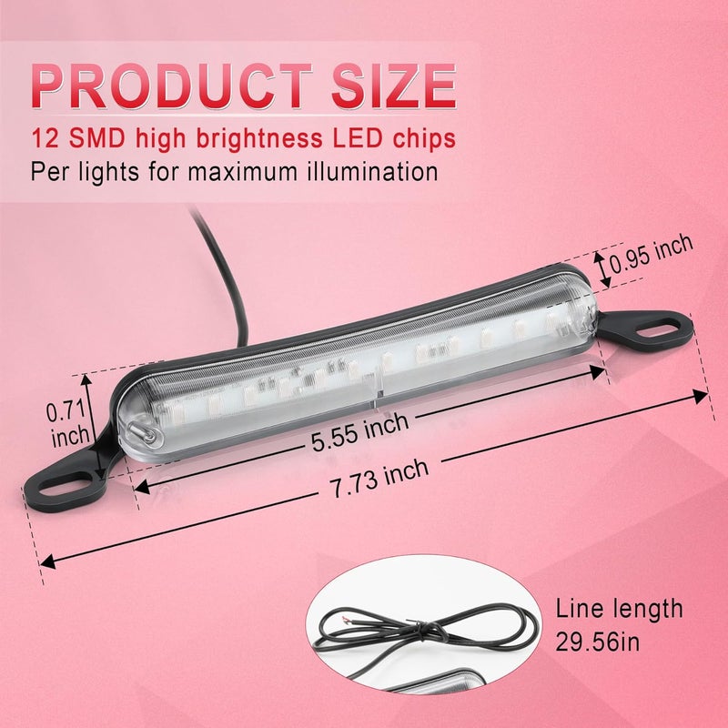 LivTee Red LED License Plate Light - Image 2