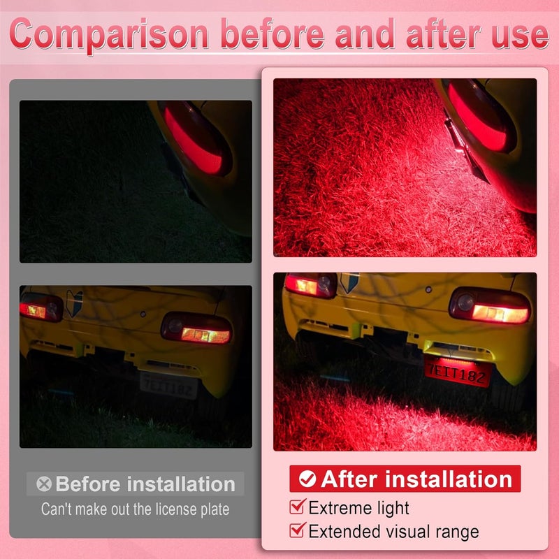 LivTee Red LED License Plate Light - Image 5
