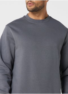 Mango Man Essential Crew Neck Sweatshirt  - Image 3