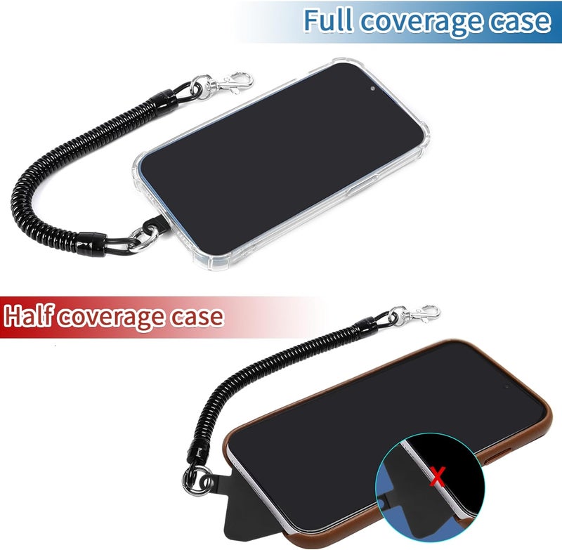 Doormoon Phone Lanyard Tether with 4 TPU Patch, Cell Phone Lanyard with 2 Phone Tether, 4 TPU Patch for Outdoor Hiking Climbing - Image 5