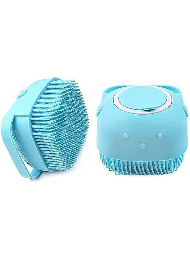 HUDACRUSH Dog Bath Brush Body Scrubber Shampoo Dispenser Tick Remover For Shower Bathing And Shedding Soft Silicone Bristles Brushes Groomers For Pet Puppy Dogs Cat Rabbit Horse (Multicolor 1 Pcs) - Image 1
