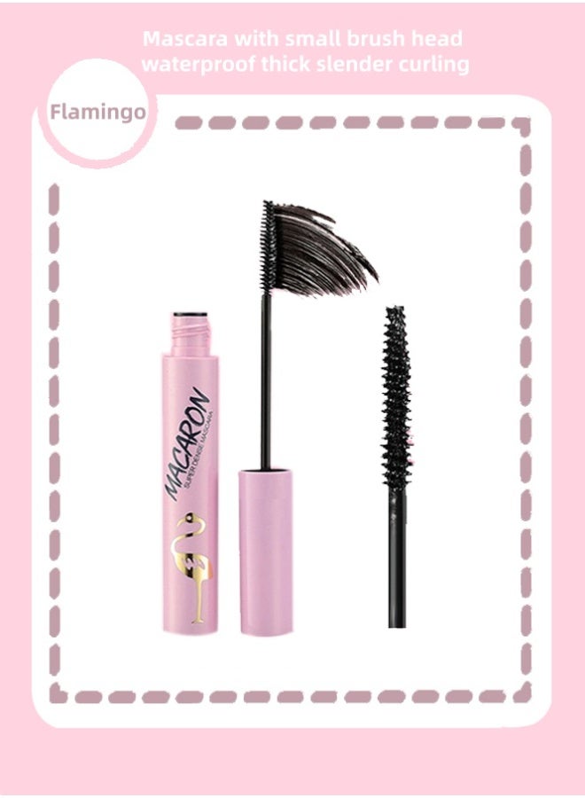 Flamingo Mascara with small brush head waterproof thick slender curling 7.5ML - Image 1