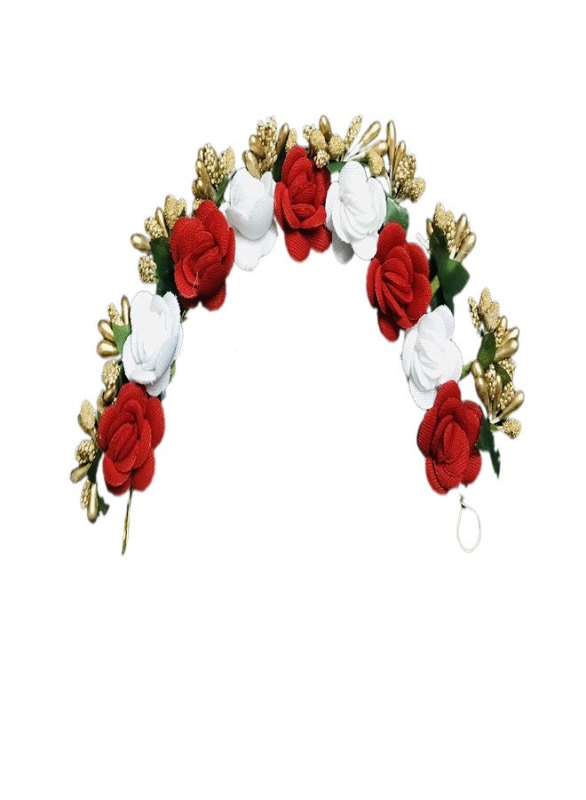 Arooman™Artificial flower juda Gajra For Women/Girls Pack_01 Multicolor - Image 2