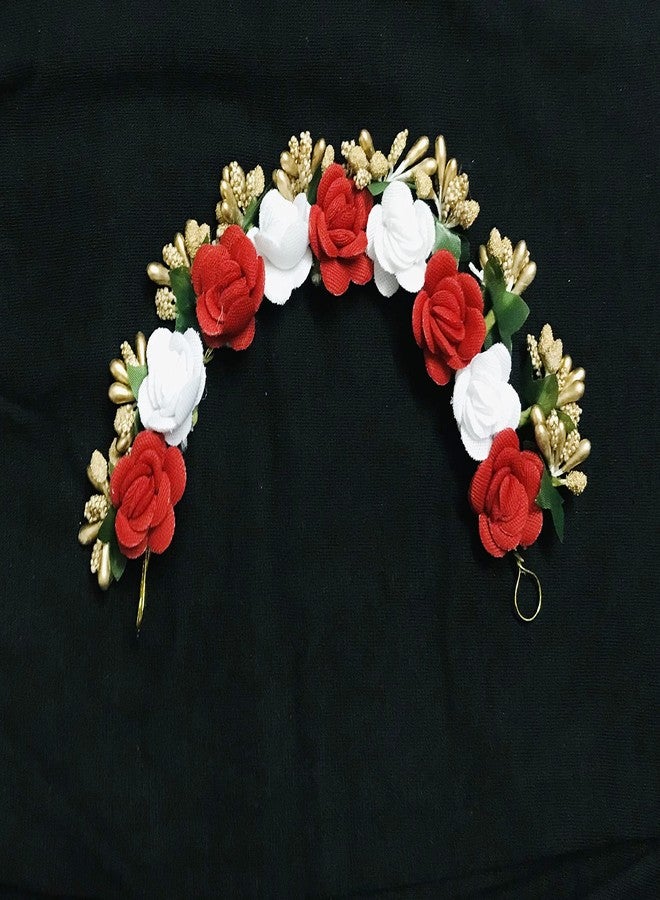 Arooman™Artificial flower juda Gajra For Women/Girls Pack_01 Multicolor - Image 1