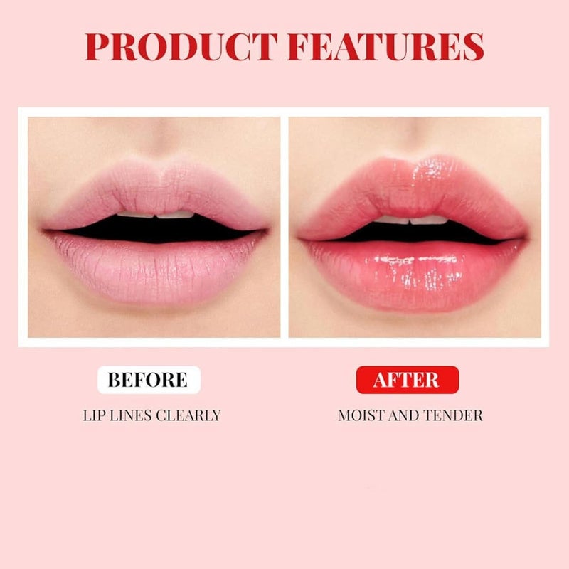 Color Changing Fruit Flavor Lip Oil Set, Hydrating Nourishing Light Lip Gloss, Long Lasting Moisturizing Lip Care Gloss, Daily Gentle Lip Makeup Cosmetics for All Skin Types - Image 5