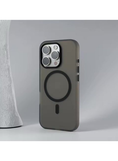 Super Slim Magnetic Case for iPhone 13 Pro Max [Shockproof & Slim] Matte Hard Back Cover with high-Grade Protection | Black