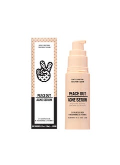 PEACE OUT PEACE OUT Skincare Acne Serum. Daily Multi-Benefit Face Serum with 2% Salicylic Acid to Target Pimples, Zits, Blemishes and Breakouts, For Clearer-Looking Skin 1 fl oz 