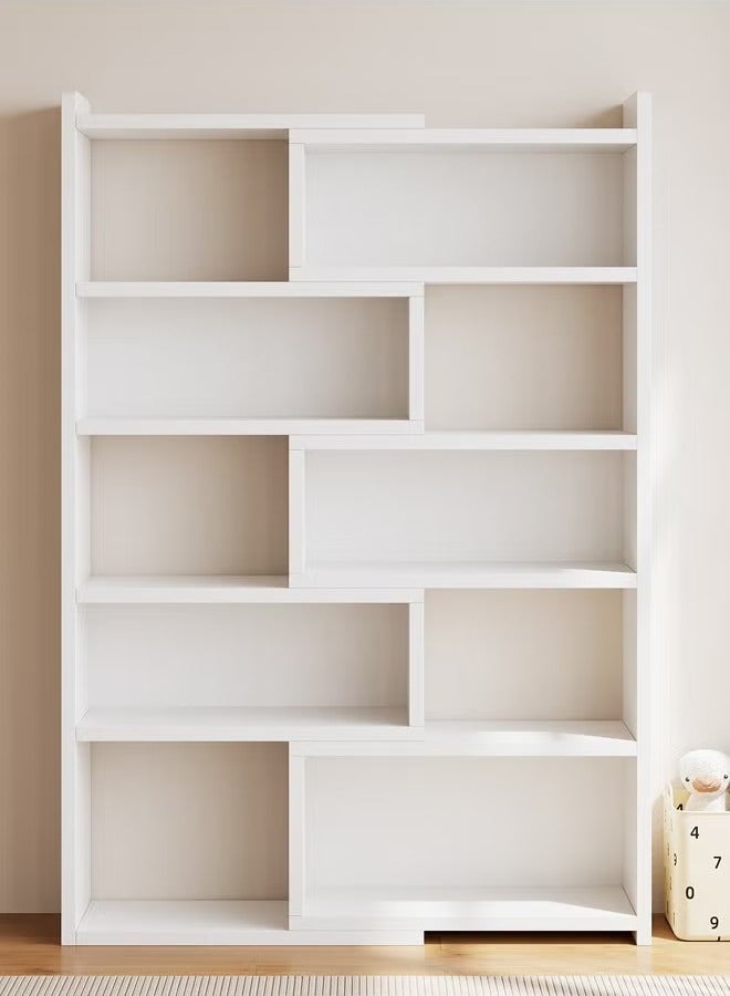 C&C Home Multi Tiers Double Sided Storage Adjustable Creative Style Book Shelves Modern Tall Corner Bookcase 15 mm Thick Wood Storage Rack for Bedroom Living Room and Home Office 95x24x146 cm - Image 5