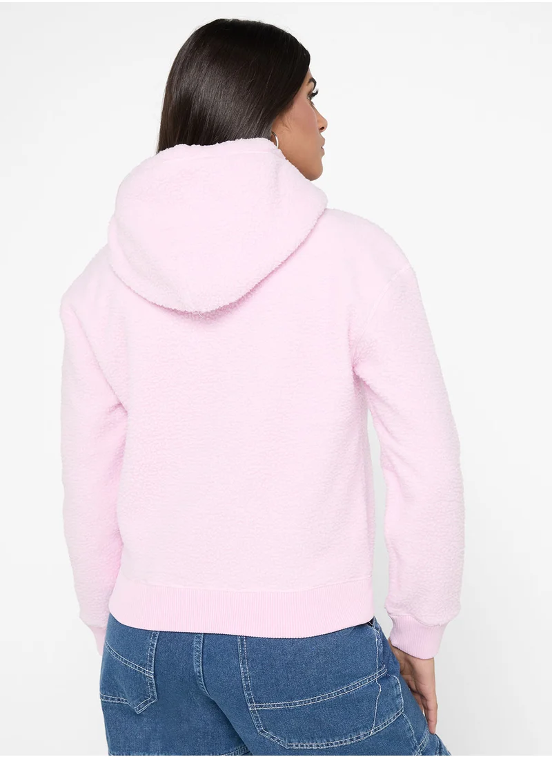 تومي جينز Logo Fleece Hoodie