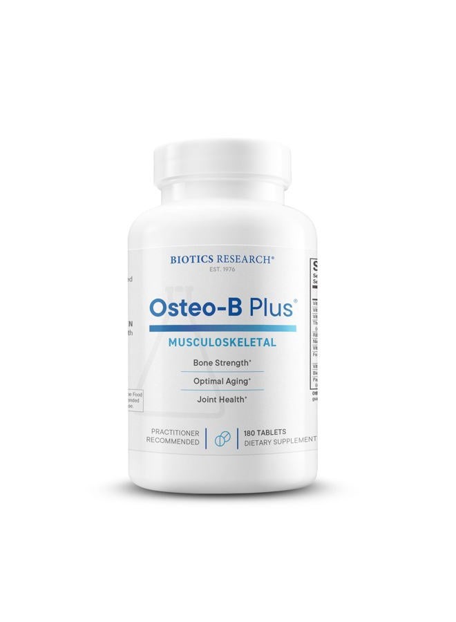 Biotics Research Osteo B Plus Optimal Bone Health Support, Ca Mg K, Healthy Aging, Purified Chondroitin Sulfates 180 Tabs - Image 1