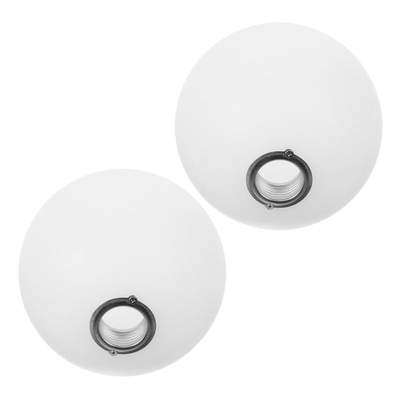 2pcs Acrylic Globe Lampshade Replacement Cover Round Ball for Ceiling and Porch Light Fixtures - Image 2