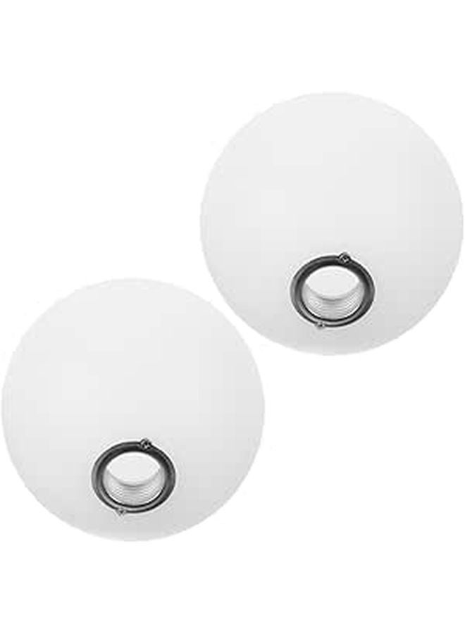 2pcs Acrylic Globe Lampshade Replacement Cover Round Ball for Ceiling and Porch Light Fixtures - Image 1