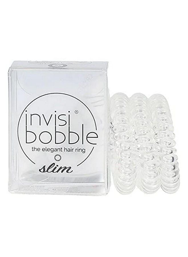 invisibobble Slim Traceless Spiral Ties Hair Rings 3Pieces Crystal Clear - Image 5
