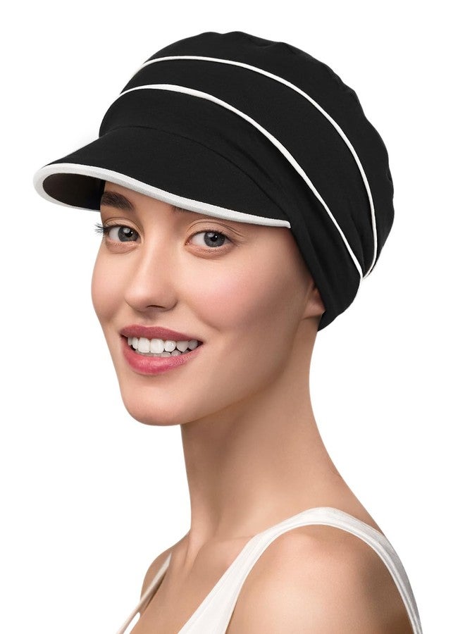 Yuest Women's Newsboy Cap for Chemo Patients Soft Chemo Hats - Image 1