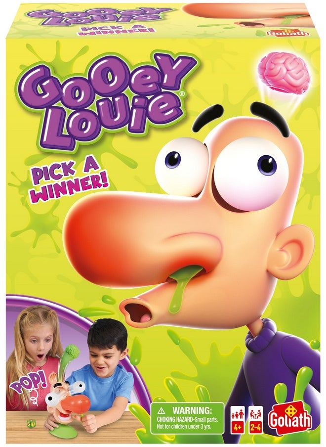 Goliath Gooey Louie Game - Pull Gooeys Out Of Louie'S Nose Game - Ages 4 And Up, 2-4 Players  - Image 1