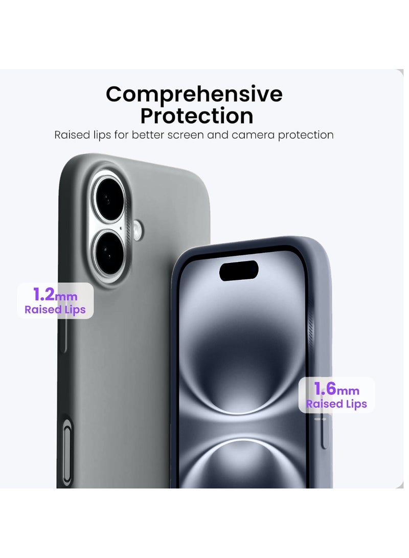 Jomo Store Liquid Silicone Case for iPhone 16 Plus 6.7-Inch – Soft Touch, Shockproof, Anti-Scratch Protective Phone Cover with Microfiber Lining – Full-Body Protection - Image 2