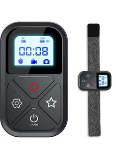Smart Wireless Remote Control For Gopro Max Mini Hero 12 Hero 11 Hero 10 Hero 9 Hero 8, With Lcd Indicator Magnet Charger Port Hand Strap For Go Pro 11 12 10 9 8 Black Camera Accessories