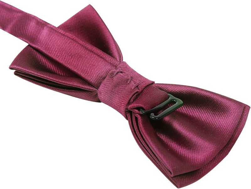 Kajeer Kids Bow Tie, Boy Bow Ties Pre-tied Silk 100% Classic Solid Adjustable Girls Neck Bowtie for Wedding Party - Image 3