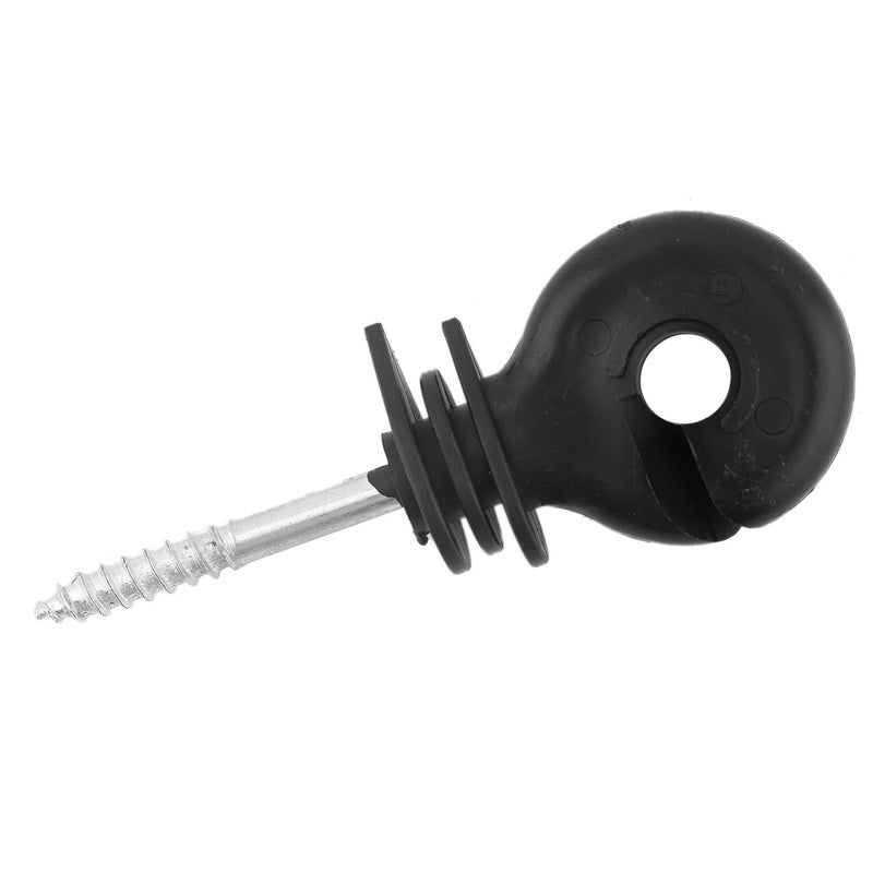 Black Screw In Ring Insulators 50 Pcs Set Electric Fence Accessories Easy Install Timber Fence - Image 3