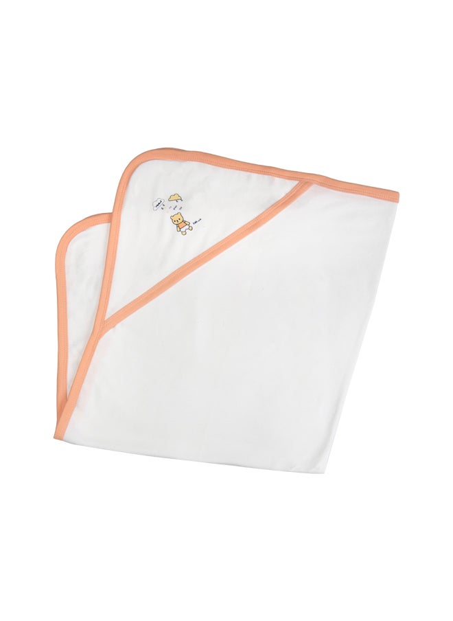 Babies Basic - 7 Piece Unisex 100% Cotton Gift Set Include Bib, Blanket, Mitten, Cap, Romper, Top And Bottom Set, Rose - Image 1