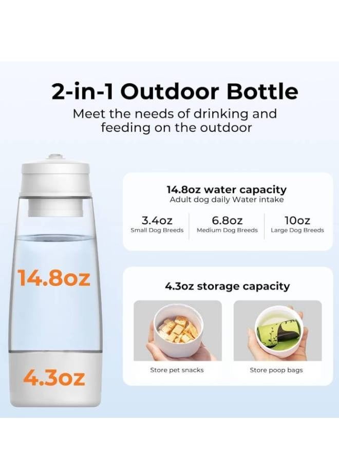 Dogness Water Bottle With Food Storage-Green 85x201H(mm) 220 g - Image 5