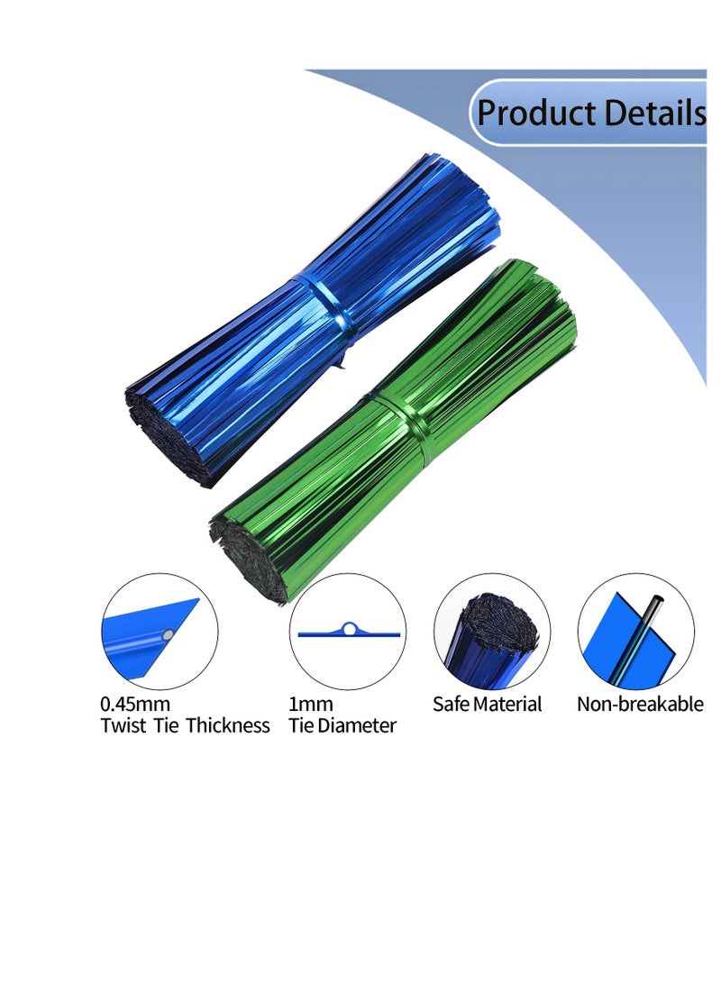 Metallic Twist Ties, 5600 Pieces, 7 Colours, Bread Ties for Bags, Gift Wrapping, Candy Bags - Image 3